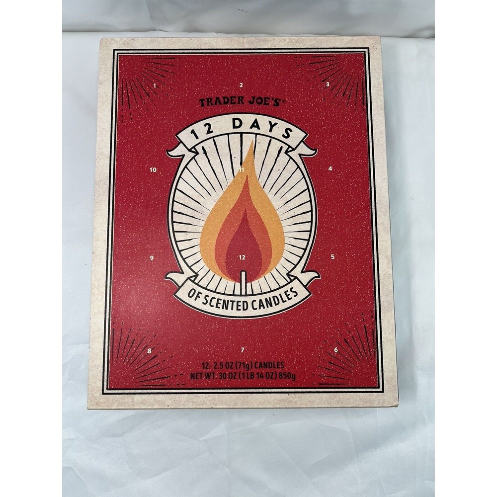 Trader Joe's - 12 Days of Scented Candles - Limited Advent Calendar 2023 2.5oz E